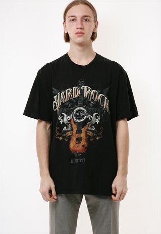 HARD ROCK CAFE VINTAGE OLDSCHOOL GRAPHIC PRINT T-SHIRT 18327