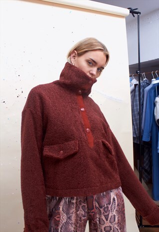 TEDDY PULL OVER IN REDDISH BROWN