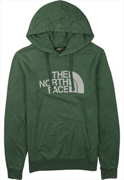 Vintage 90's The North Face Hoodie Spellout Pullover Green