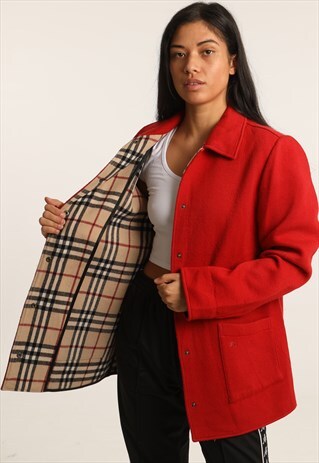 VINTAGE BURBERRY BUTTON-UP COAT