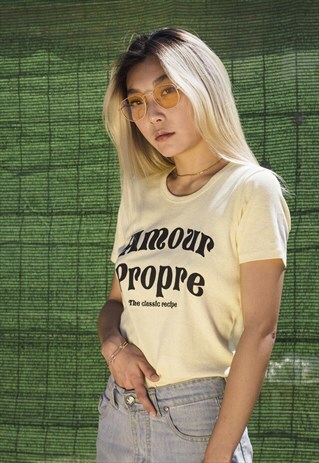 AMOUR PROPRE YELLOW T-SHIRT