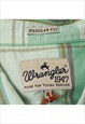 VINTAGE WRANGLER GREEN CHECKED SHIRT MENS