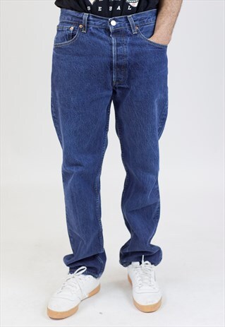VINTAGE 90S LEVI'S DARK BLUE 501 JEANS