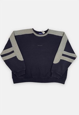 Vintage Reebok embroidered navy blue sweatshirt size L