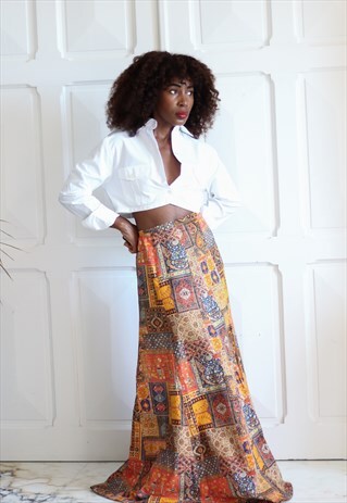 Hand-sewn vintage bohemian skirt