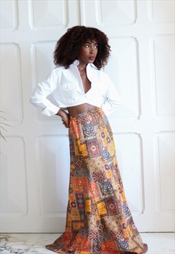 Hand-sewn vintage bohemian skirt
