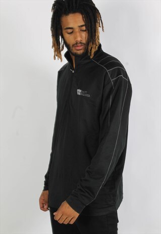 VINTAGE NIKE 1/4 ZIP SWEATSHIRT BLACK