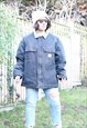 Vintage 1990s Carhartt oversized washed black jacket