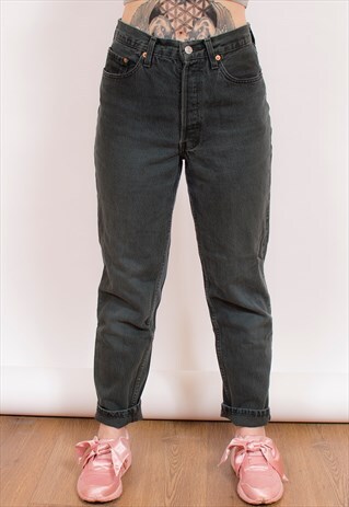 LEVI 901 HIGH WAISTED DENIM JEANS 28/28