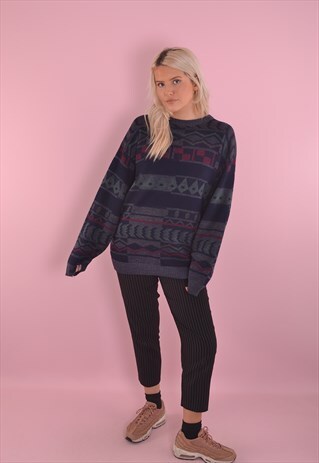 PATTERN WOOL SWEATSHIRT GJ2198