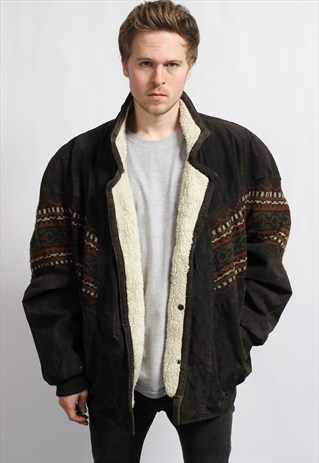 VINTAGE AZTEC SHERPA JACKET