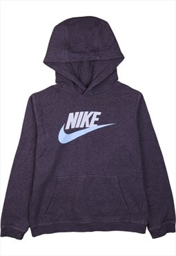 Vintage 90's Nike Hoodie Spellout Center Middle Swoosh