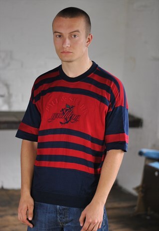 80S PAUL & SHARK STRIPE TSHIRT