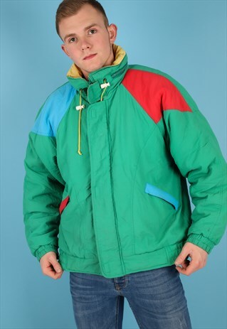VINTAGE SKI JACKET IN MULTI NJ570