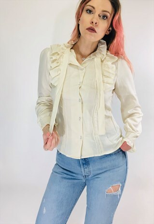RUFFLE SECRETARY BLOUSE