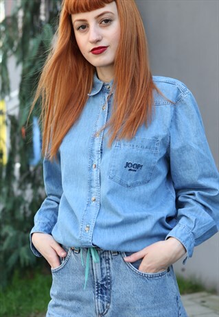 VINTAGE DESIGNER JOOP DENIM SHIRT