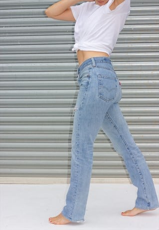VINTAGE 90'S STONEWASH DISTRESSED LEVI 501 JEANS