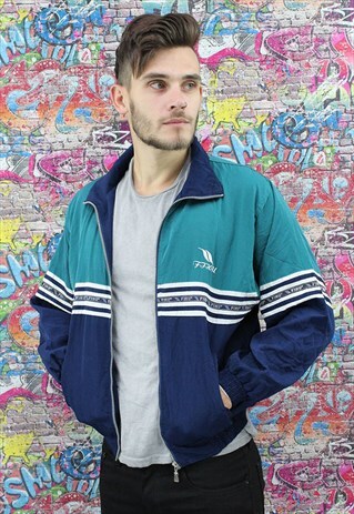 VINTAGE 90S SHELL JACKET / WINDBREAKER. UNISEX SPORTSWEAR.