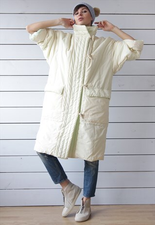 80S VINTAGE LARGE OVERSIZED DUVET STYLE PADDED PUFFER COAT