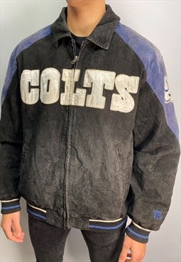Vintage NFL  Indianapolis Colts suede bomber jacket (XL)