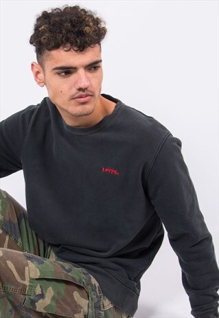 VINTAGE LEVI'S BLACK SWEATSHIRT