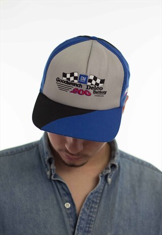 VINTAGE NASCAR LOGO BASEBALL CAP HAT 90S 2.4