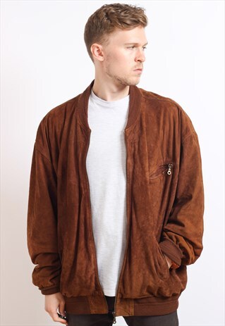 VINTAGE SUEDE BOMBER JACKET