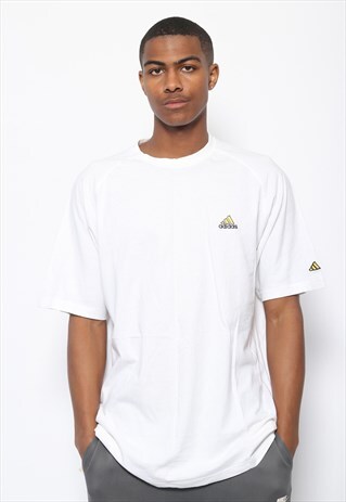 VINTAGE ADIDAS LOGO T-SHIRT WHITE