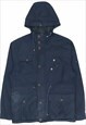 Tommy Hilfiger 90's Hooded Waterproof Button Up Windbreaker 