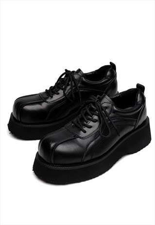 Utility smart shoes edgy catwalk boots cyberpunk sneakers