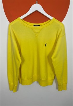 Polo Ralph Lauren Sweatshirt Yellow UK 12