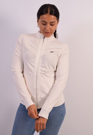 VINTAGE NAPAPIJRI TRACKSUIT TOP JACKET WHITE