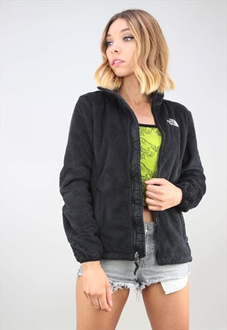 VINTAGE BLACK THE NORTH FACE FLUFFY FLEECE