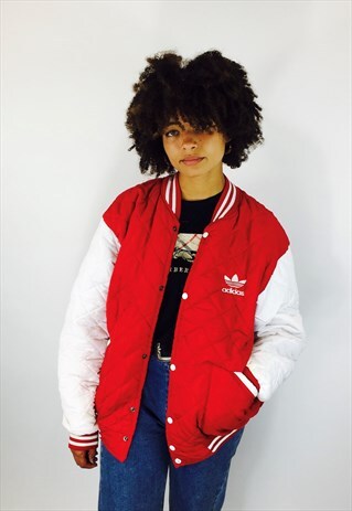 ADIDAS 90S QUILTED BOMBER JACKET