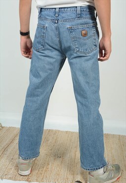 Vintage 90s Carhartt Workwear Jeans Blue Straight Fit