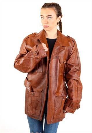 VINTAGE LEATHER JACKET J2691