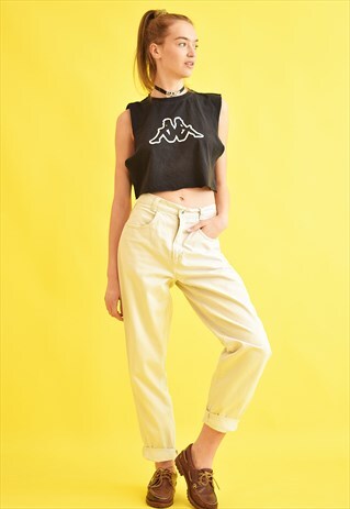 90'S RETRO NEUTRAL HIGH WAIST STRAIGHT DENIM JEANS