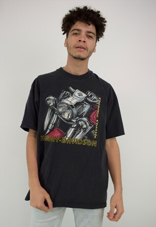 VINTAGE 90'S HARLEY DAVIDSON BLACK T-SHIRT