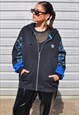 Y2K VINTAGE REWORKED ADIDAS CHECK TARTAN FLEECE HOODIE