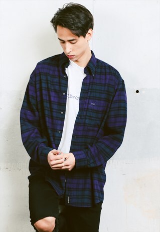 VINTAGE 90S PLAID SOFT SHIRT