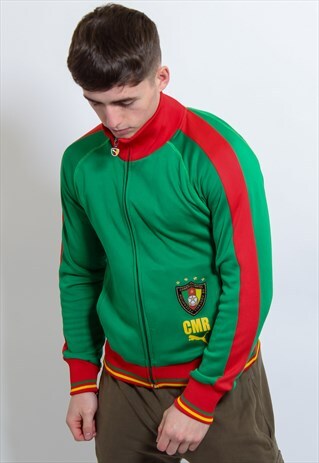 VINTAGE PUMA CAMEROON JACKET IN GREEN SMALL