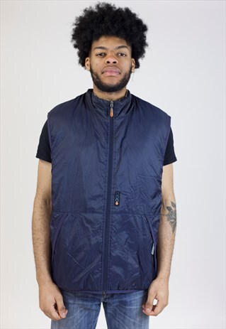 VINTAGE 90S NIKE NAVY PADDED GILET