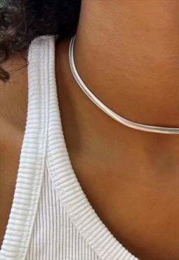 Snake Necklace Silver