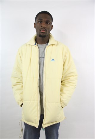 VINTAGE ADIDAS CREAM PADDED SPORTS JACKET