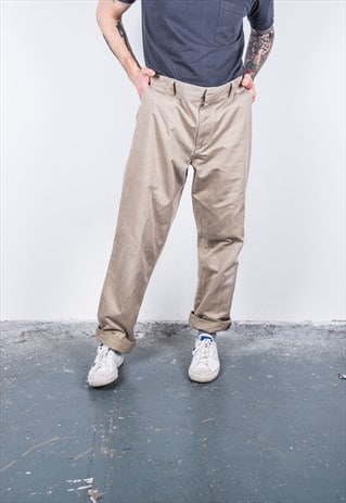 DOCKERS VINTAGE 1980S BEIGE TROUSERS