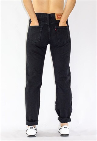 VINTAGE 90'S 501 BLACK LEVI JEANS