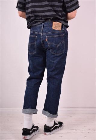 LEVI'S 646 MENS VINTAGE JEANS W34 L27 BLUE 90S