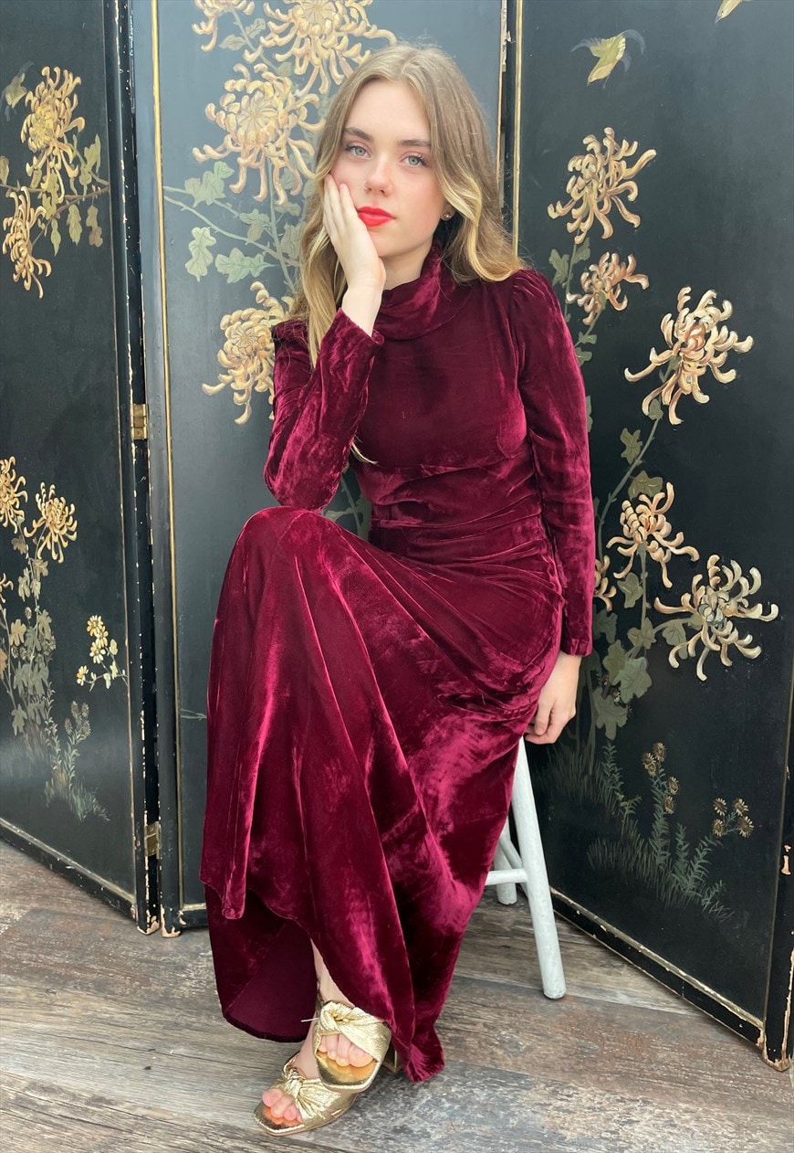 Biba velvet outlet dress