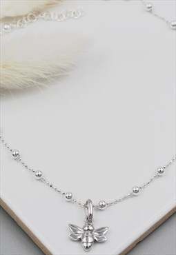 Sterling Silver Bee Anklet