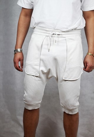 HELMUT LANG FLAT LOOP DROP CROTCH SHORTS